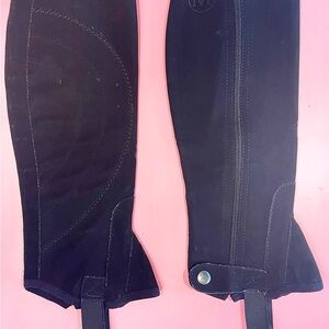 Majyk Equipe XS Synthetic Suede Half Chaps – Black